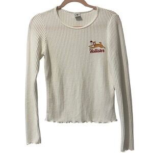 Hollister Sleep Women's Shiba‎ Inu Long Sleeve Tee Medium